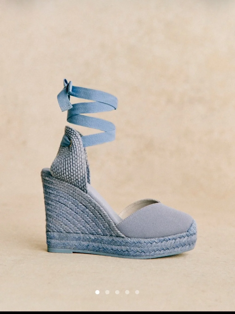 Tania High Espadrilles Wedge Sandals in vintage Blue